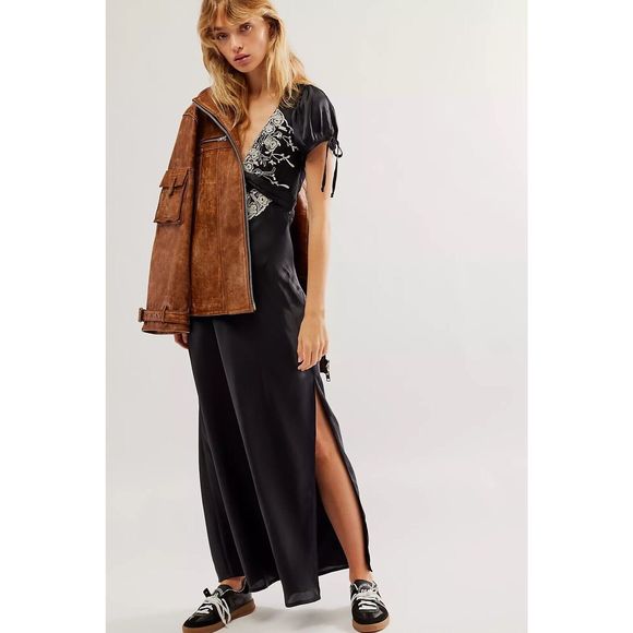 New Free People Cooper Maxi Dress Size 0 - Picture 4 of 9